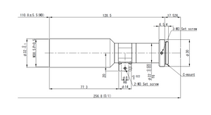 VS Technology VS-TCH05-110CO 2/3" Telecentric C-Mount Lens, 0.5X, WD=110mm, 2 Megapixel Rated, Coaxial Type VS Technology VS-TCH05-110CO 2/3" Telecentric C-Mount Lens, 0.5X, WD=110mm, 2 Megapixel Rated, Coaxial Type