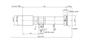 VS Technology VS-TCH1-110CO 2/3" Telecentric C-Mount Lens, 1.0X, WD=110mm, 2 Megapixel Rated, Coaxial Type VS Technology VS-TCH1-110CO 2/3" Telecentric C-Mount Lens, 1.0X, WD=110mm, 2 Megapixel Rated, Coaxial Type