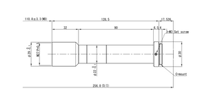 VS Technology VS-TCH1.5-110 2/3" Telecentric C-Mount Lens, 1.5X, WD=110mm, 2 Megapixel Rated