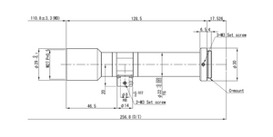 VS Technology VS-TCH1.5-110CO 2/3" Telecentric C-Mount Lens, 1.5X, WD=110mm, 2 Megapixel Rated, Coaxial Type
