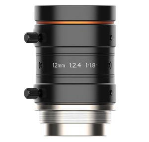 HIKROBOT MVL-HF1224M-10MP 1/1.8" 12mm F2.4 Manual Iris C-Mount Lens, Anti-Vibration, NIR Sensitivity, 10 MP Rated