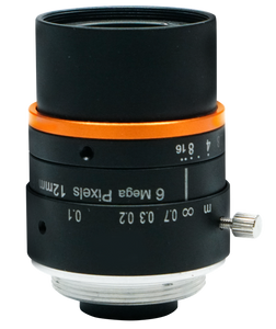 HIKROBOT MVL-HF1228M-6MPE 1/1.8" 12mm F2.8 Manual Iris C-Mount Lens, 6 Megapixel Rated, Low Distortion (-0.22%), Minimum Object Distance: 0.1m