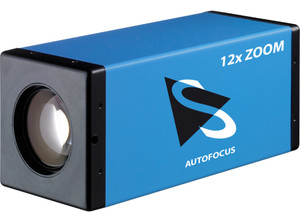 The Imaging Source DMK Z12GX236 1/2.8" Progressive Can Monochrome CMOS (IMX236) Camera with Integrated 12x Zoom Lens, 2.3 Megapixels, 41 fps, GigE Output