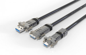 ALYSIUM A+ Series A70-6020(5) USB 3.2 Gen2 Active Optical Cable, USB Type C Male Plug to USB Type C Male Plug, Both with Horizontal Screw Locking Brackets, 5 Meter Length
