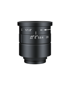 Azure Photonics AZURE-DN0818TM 1/1.8" 8mm F1.8 Manual Iris C-Mount Lens, IR Corrected, Day/Night, 6 MP Rated
