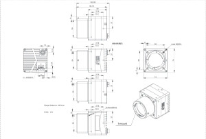 VA Imaging MARS-5000-24GTM-TF F 2" Monochrome CMOS (Gpixel GMAX3249) Camera, 49 Megapixels, 7008 x 7000, 24 fps, Global Shutter, F-Mount, TEC Cooling & Fan, 10GigE Output