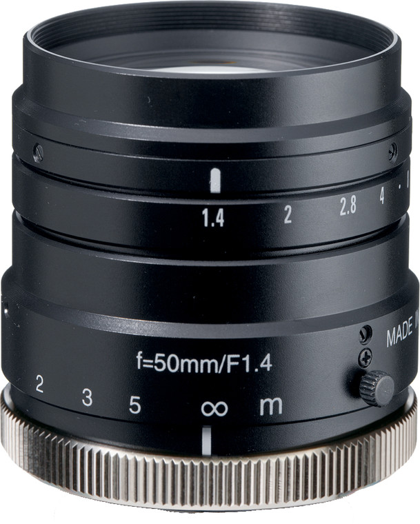 Navitar NMV-50M1 1" 50mm F1.4 Manual Iris C-Mount Lens, 2 Megapixel Rated