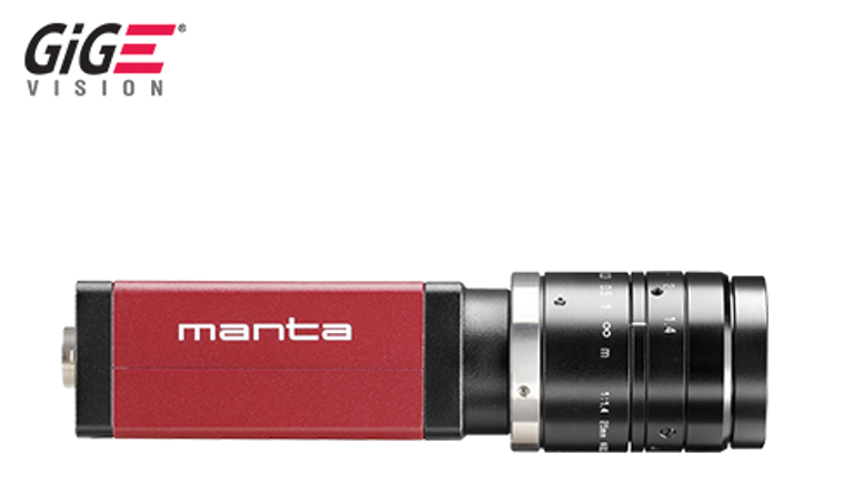 AVT Manta G-040B 1/2.9" Progressive Scan Monochrome CMOS (Sony IMX287) Camera, VGA, 728 x 544, 286 fps, GigE Output