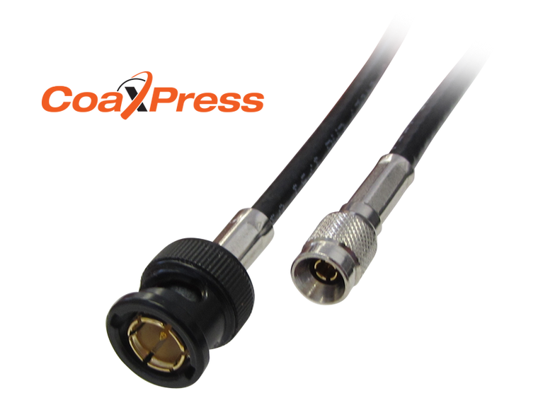 Intercon F-CXP-XX-DIN High Flex 7 Meter CoaXPress Cable, BNC to 1.0/2.3 DIN