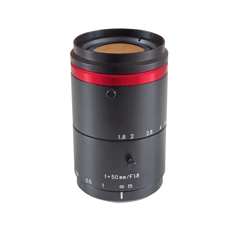 Kowa LM50FC 1.1" 50mm F1.8 Manual Iris C-Mount Lens, Low Distortion, Wide-Band Coating For NIR Sensitivity, 12 Megapixel Rated