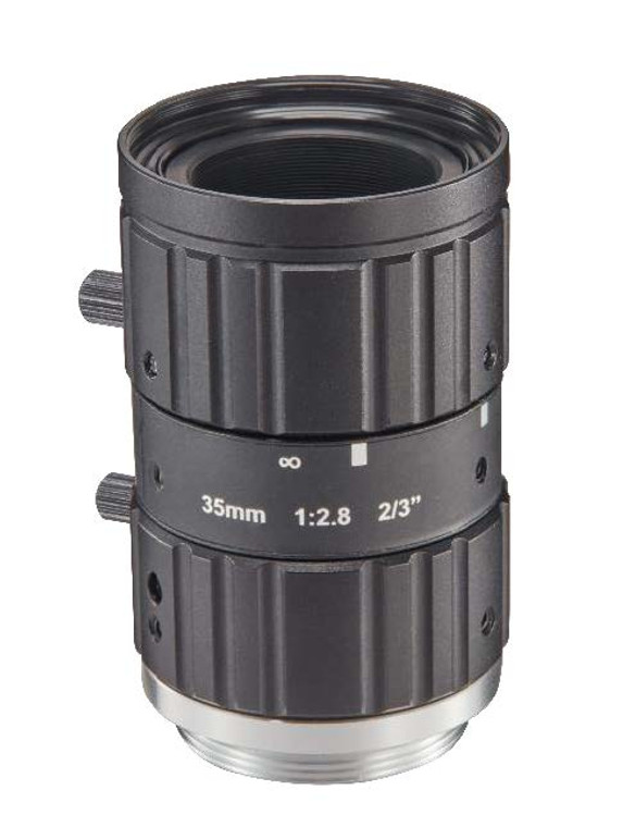 HIKROBOT MVL-MF3528M-8MP 2/3" 35mm F2.8 Manual Iris C-Mount Lens, 8 Megapixel Rated