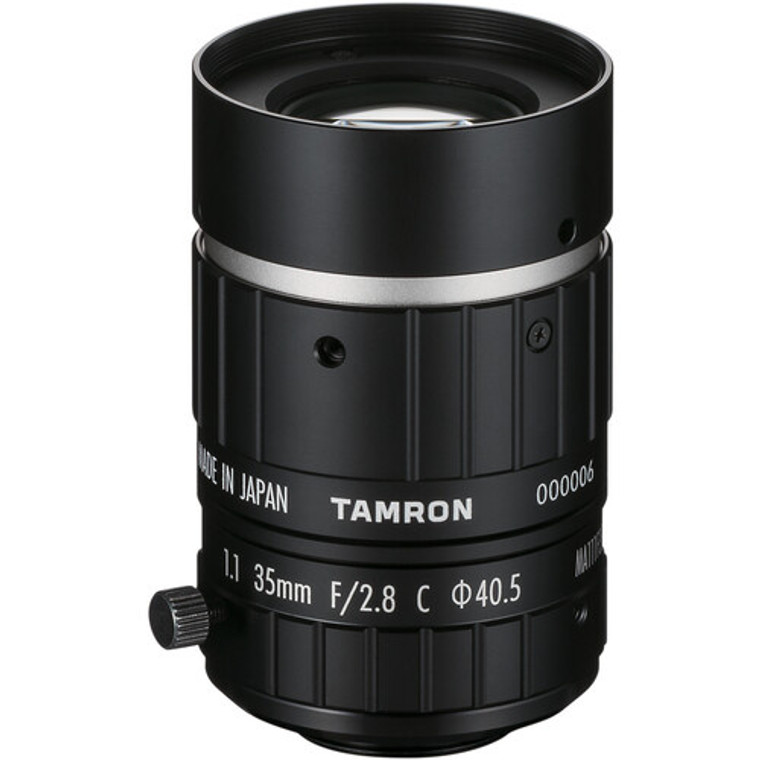 Tamron MA111F35VIR 1.1" 35mm F2.8 Manual Iris C-Mount Lens, IR Corrected, 24 MP Rated