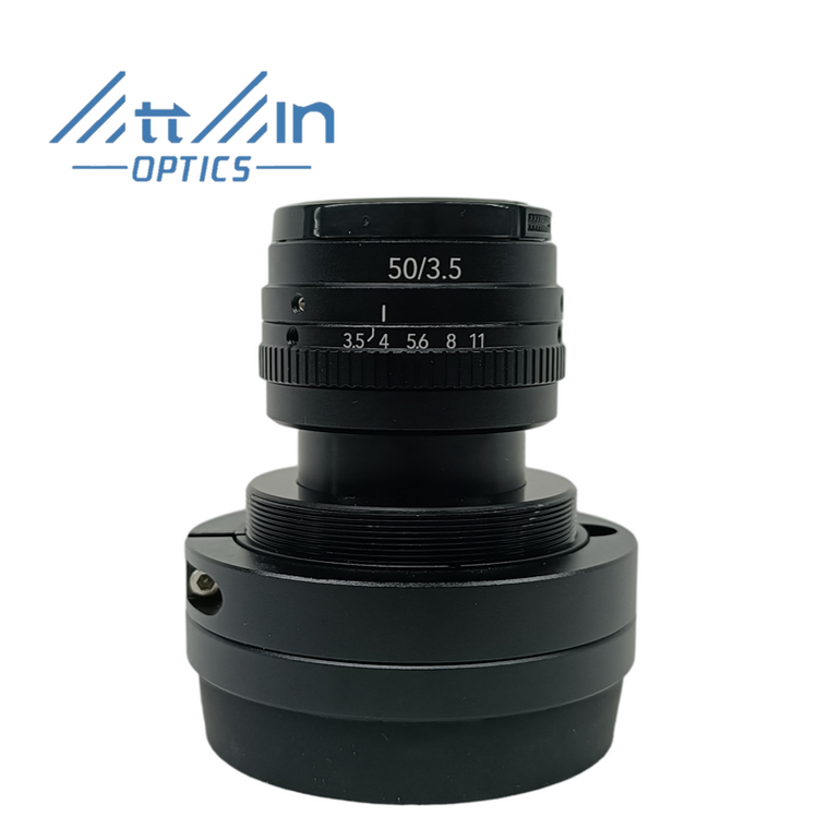 Tiin Optics TN5035 50mm F3.5 Manual Iris M58 Mount Lens, 43mm Image Circle, 8K (>12 MP Rated)