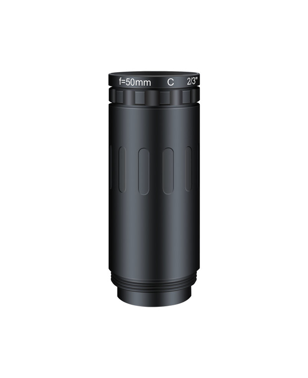 Azure Photonics AZURE-5040CM 2/3" 50mm F4.0 Fixed Iris C-Mount Lens, 8 MP Rated