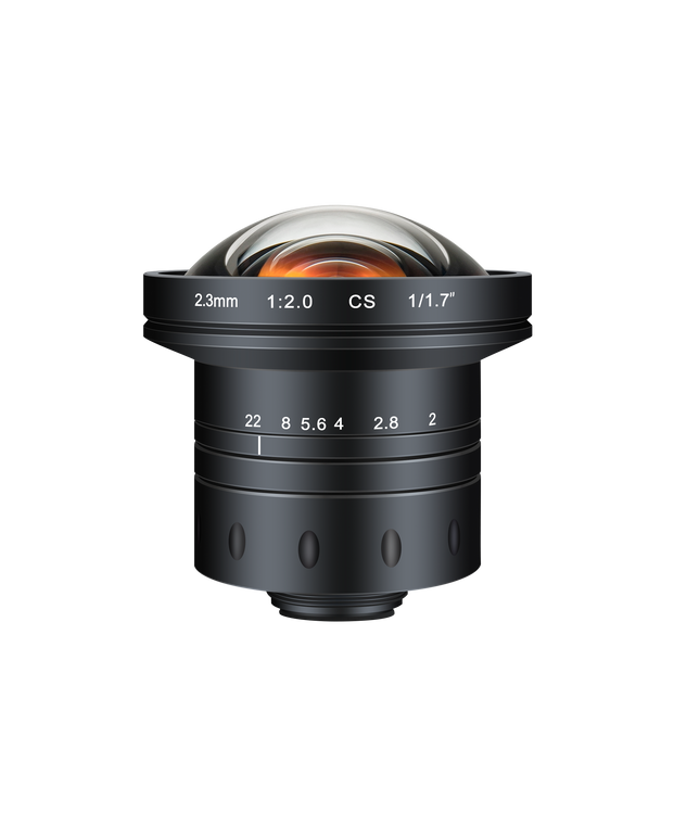 Azure Photonics AZURE-0220CF 1/1.7" 2.3mm F2.0 Manual Iris CS-Mount Lens, 12 MP Rated