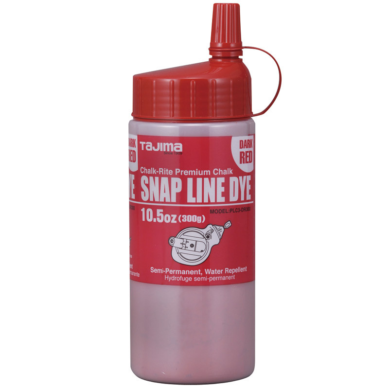 Tajima Snap-Line Dye Semi-Permanent Snap-Line Chalk - Dark Red