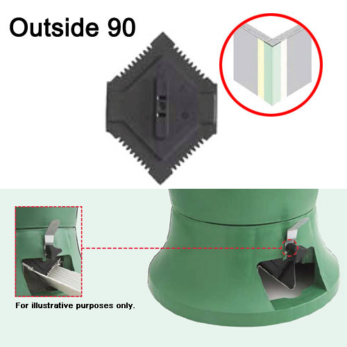 USG Sheetrock Hopper Gate Outside 90 Corner Bead