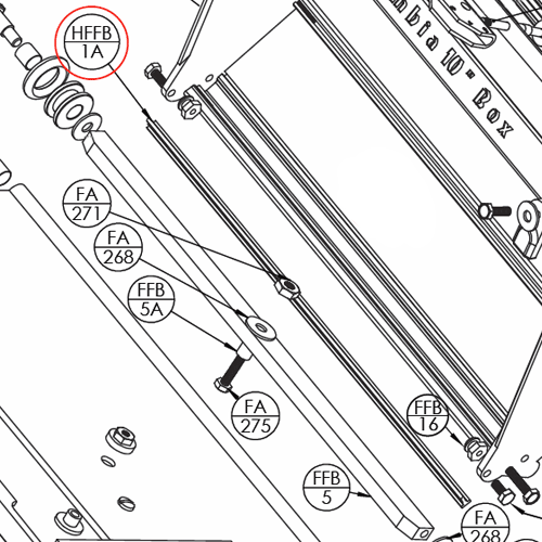 Columbia 7 in. Flat Box Hinge Seal (COLM-HFFB1A-7)