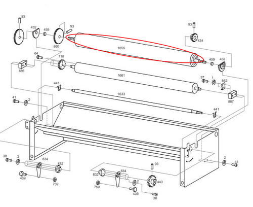 Paste Roller for Paste Mate B562-HD Pasting Machine