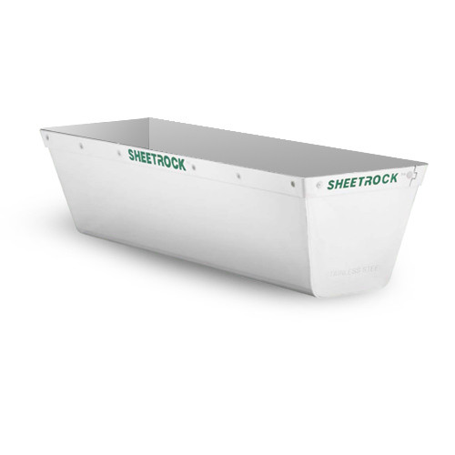 USG Sheetrock 14" Matrix Stainless Steel Mud Pan w/Reinforced Band (USG-340403)