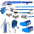 Tapepro Max Set (TPRO-MAX) includes you choice of automatic taper, corner roller and handle, corner box and handle, two corner finishers and handle, two flat boxes and two flat box handles, 2 inch nail spotter, 3 inch nail spotter, nail spotter handle, mud pump, gooseneck and box filler.