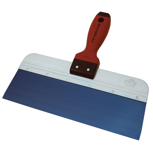 Product image for Marshalltown 10" Blue Steel Taping Knife w/DuraSoft Handle