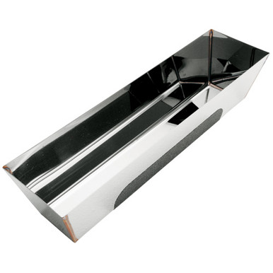 Product image for Advance 12" Contoured Bottom Stainless Steel Heliarc Mud Pan with No Slip Grip