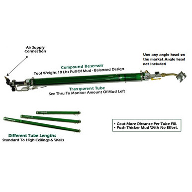 Product image for Apla-Tech 3 ft. Angle Air-Cannon Complete w/50' Hose (APLA-ACC30)