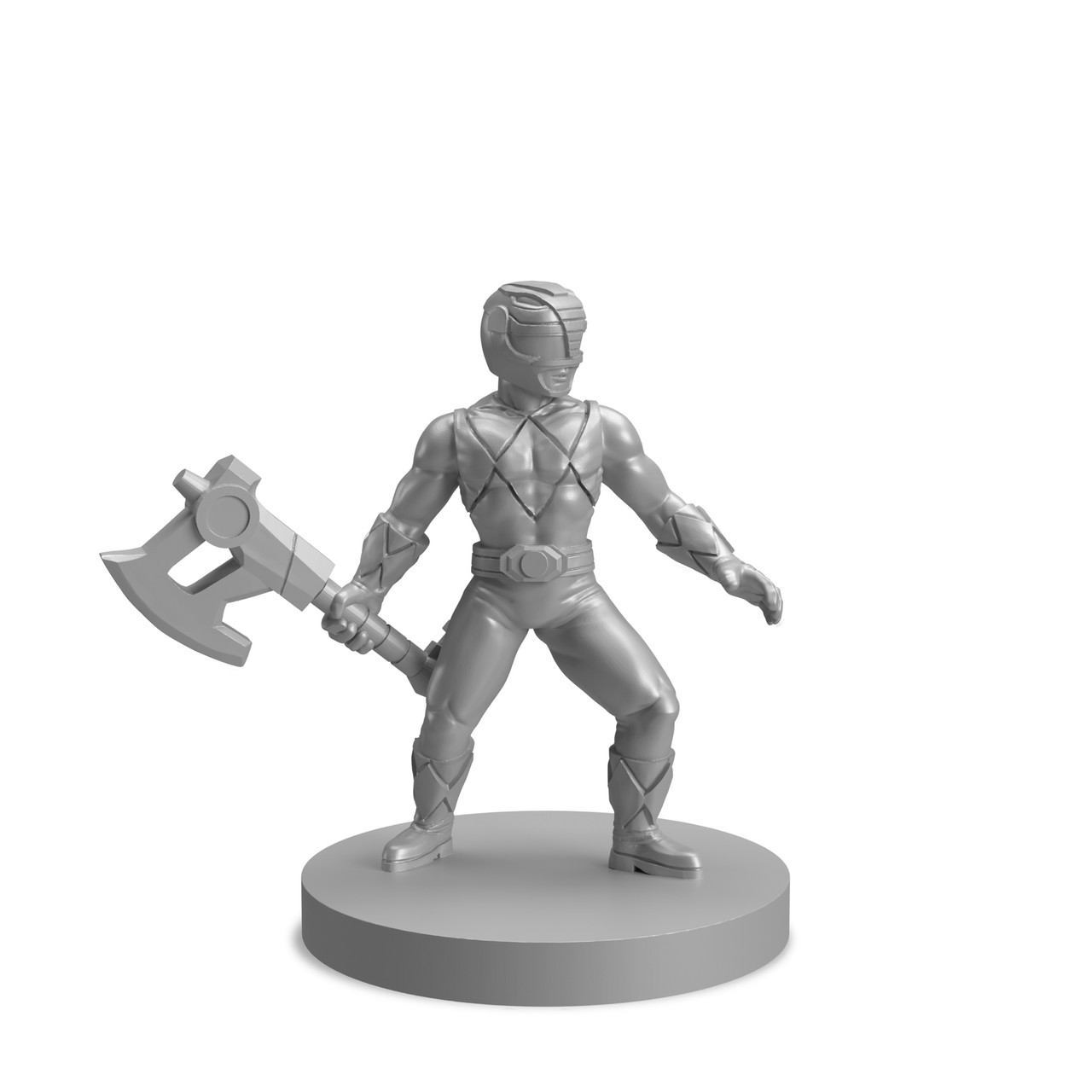 STL Power Rangers Mighty Morphin Black Ranger Mini - Renegade Game ...