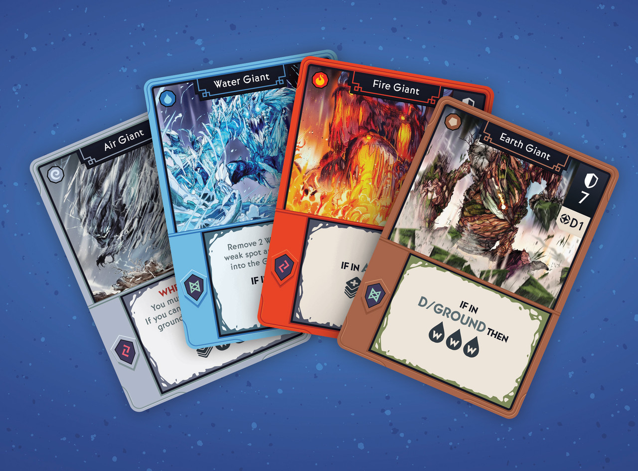 Jeu De Cartes Stratégique Wraith & The Giants - Jeu Solo De Combat