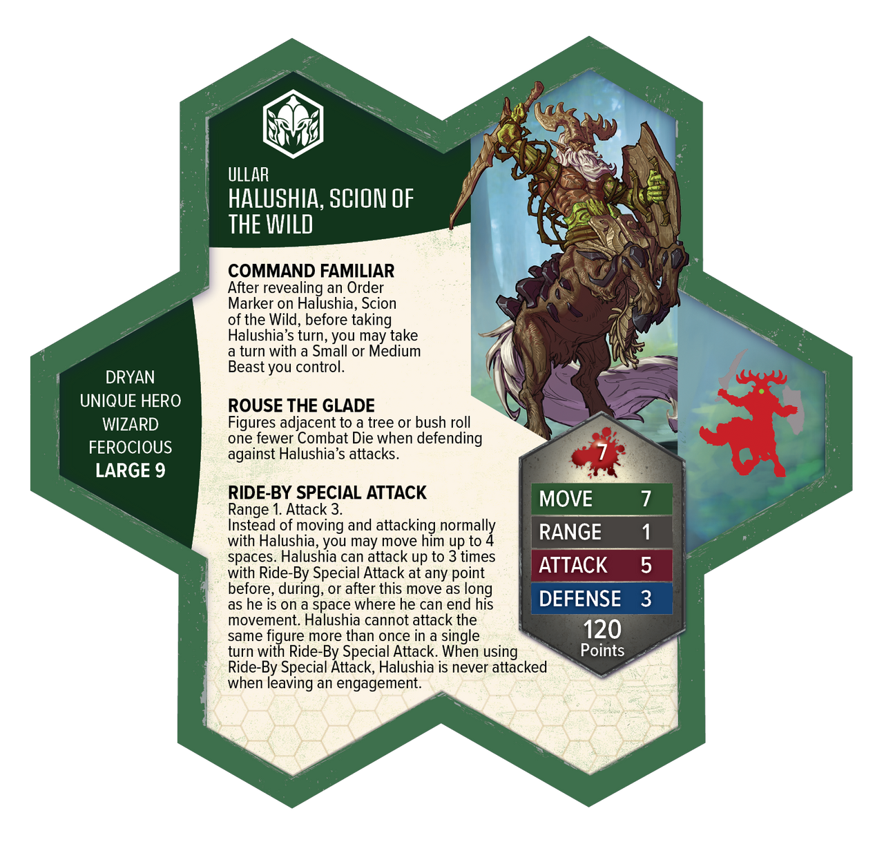 Heroscape: Rising Tide - Sonlen & Halushia, Scion of the Wild Army