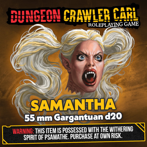 Dungeon Crawler Carl RPG: Samantha Oversized d20 Info 1