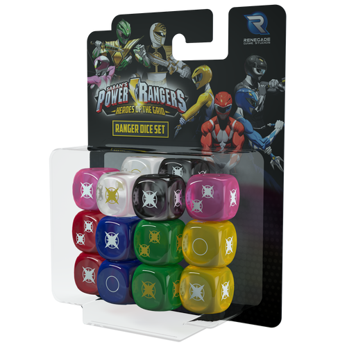 Power Rangers: Heroes of the Grid Ranger Dice Set 3d box