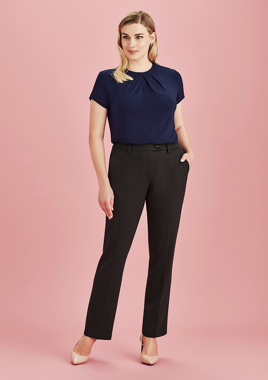 Biz Corporates 10630 Womens Tapered Leg Pant | Available Colours: Charcoal