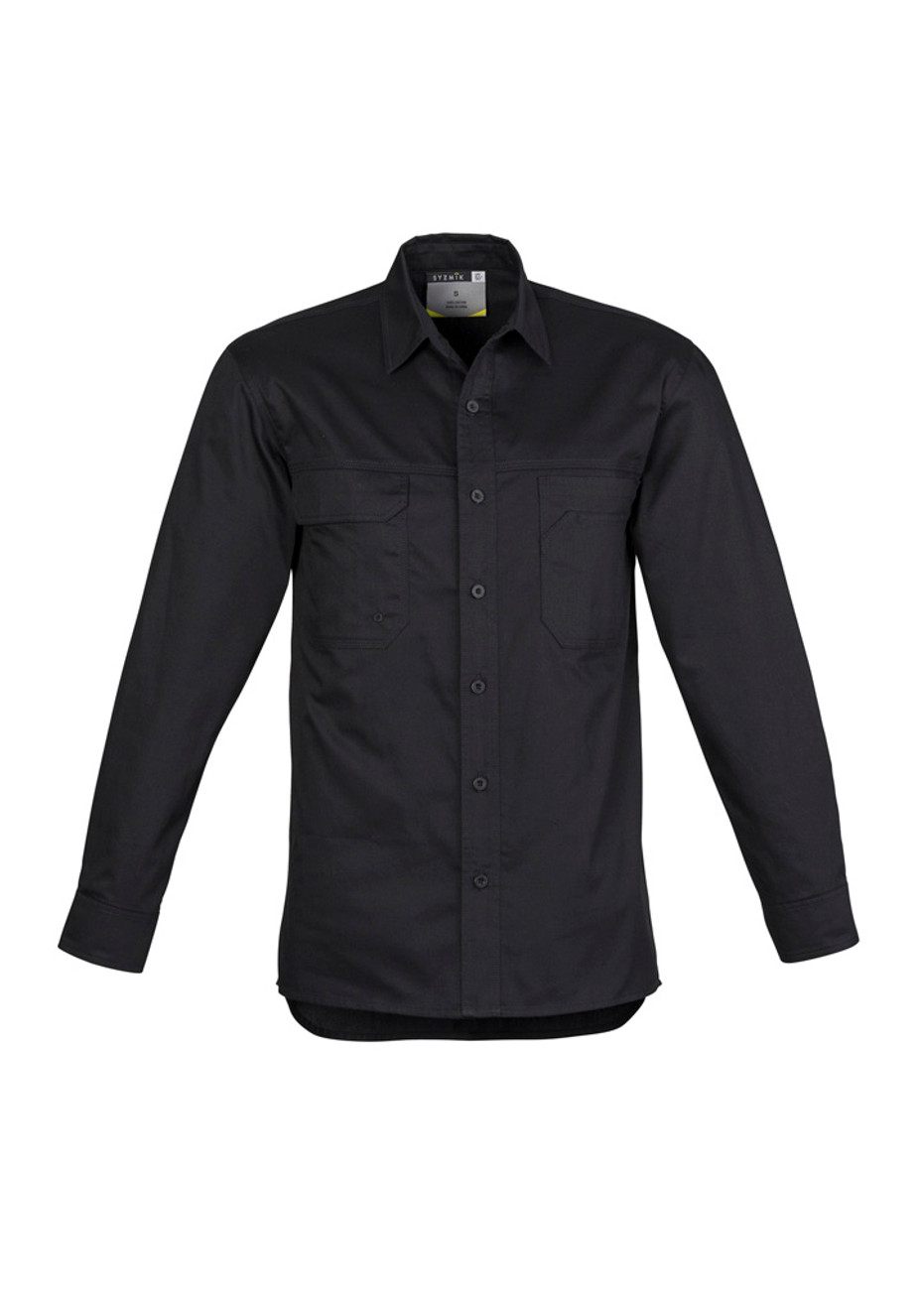 Syzmik ZW121 Mens Lightweight Tradie Long Sleeve Shirt | Available Colours: Blue, Grey, Sand, Black