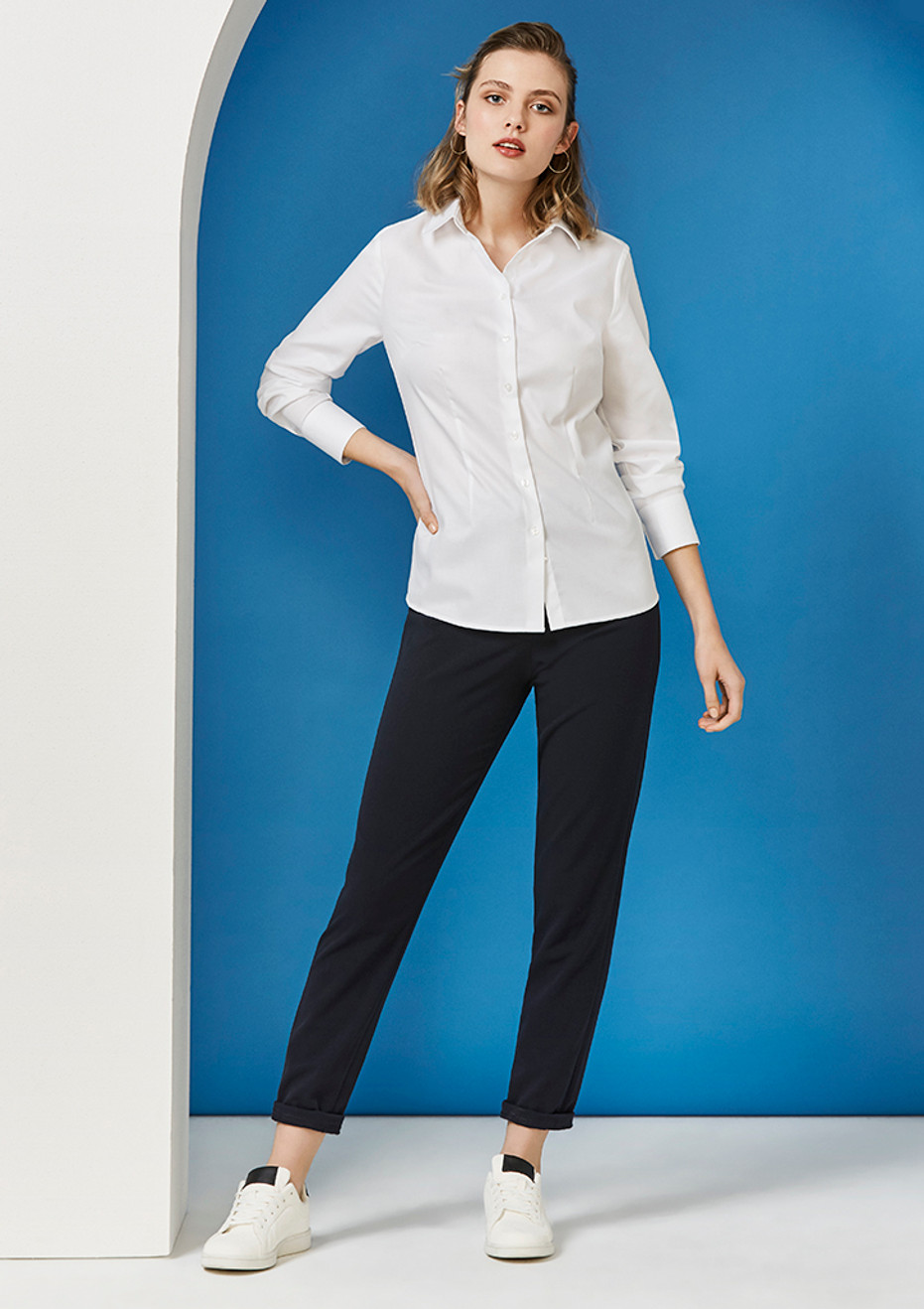 Biz Collection S912LL Ladies Regent Long Sleeve Shirt | Available Colours: Blue, White