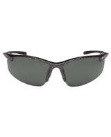 Sunglasses featuring a sleek black frame and grey polarised lenses, designed for leisure and outdoor activities. Sunglasses featuring a sleek black frame and grey polarised lenses, designed for leisure and outdoor activities.