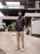 Bisley Workwear Charcoal Flx & Move Utility Work Shirt