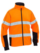 Bisley Workwear Orange/Navy Men's Taped Hi Vis Zip Front Fleece
