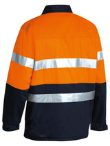 Bisley Workwear Orange/Navy Taped Hi Vis Drill Jacket