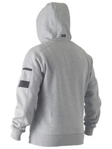 Bisley Workwear Grey Marle Work Fleece Hoodie