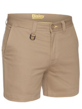 Bisley Workwear Khaki Stretch Cotton Drill Short Short