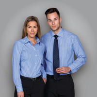 The Standard ES Mens Euro Corporate Stripe Shirt | Blue/White, grey/White