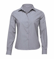 The Standard WES Euro Corporate Stripe Shirt | Blue/White, grey/White