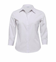 The Standard WTU Womens Urban Mini Rectangle Shirt | Blue/White, silver/White