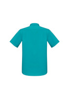 Biz Collection S770MS Mens Monaco Short Sleeve Shirt | Available Colours: Teal, Cherry, Ink, Electric Blue, White, Black, Cyan, Platinum