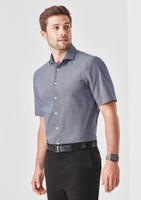 Biz Corporates RS968MS MEN'S Charlie Classic Fit Short Sleeve Shirt | Available Colours: White, Black, Silver Chambray, Blue Chambray, Navy Chambra