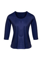 Biz Corporates AC41511 Womens Advatex Abby 3/4 Sleeve Knit Top | Available Colours: Blue, Black, White, Dynasty Green, Melon, Patriot Blue