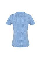 Biz Corporates AC42812 Womens Advatex Ella Diamond Pleat Knit Top | Available Colours: Navy, Dynasty Green, Melon, Delta Blue