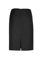 Biz Corporates 20112 Womens Bandless Lined Skirt | Available Colours: Navy, Black, Charcoal